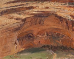 STUDY MUMMY CAVE RUINS by Master Grand Canyon Artist Curt Walters