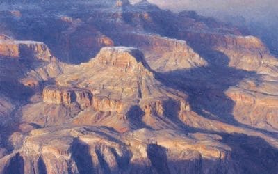 Snow Flurries over the North Rim