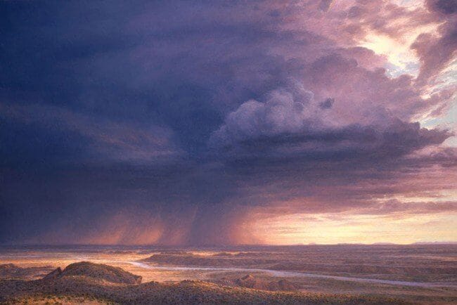 Monsoon Rain for Painted Desert