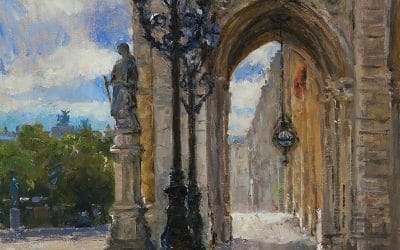 Portal of Neues Rathaus-Vienna