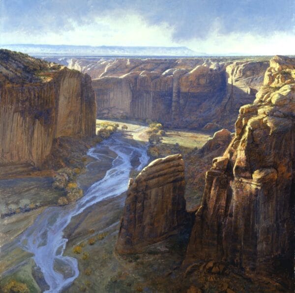 Lightning Rock painting by Curt Walters