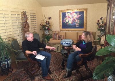 Interview in the livingroom (2017-01-29) Curt Walters and Katrina Rogers