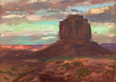 AUGUST EVENING AND MERRICK BUTTE 10X8