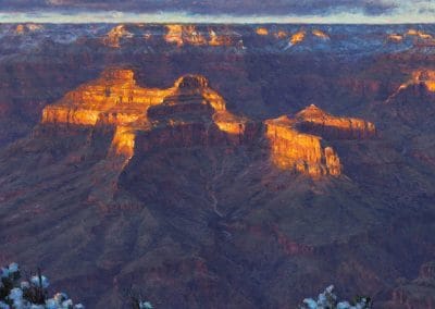 FEBRUARYS FINALE Oil painting Curt Walters