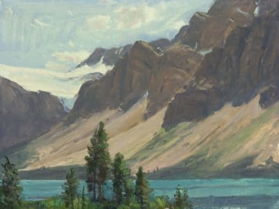 BOW LAKE oil on canvas