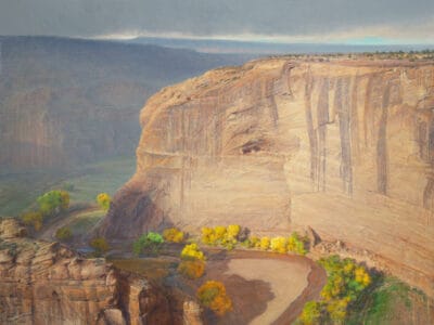 Overlooking Antelope House Ruins, 36" x 48", by Curt Walters