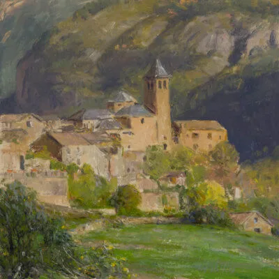 CHARM OF TORLA by Artist Curt Walters, International Oil Landscape Artist