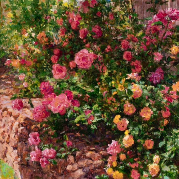 Redolent May, 18” x 18”, oil on canvas board, $9,500.00 by Curt Walters