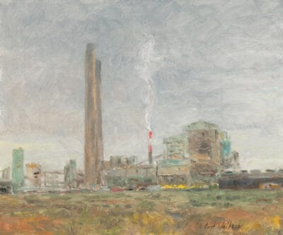 Morning Cholla Powerplant 10" x 12" by Curt Walters