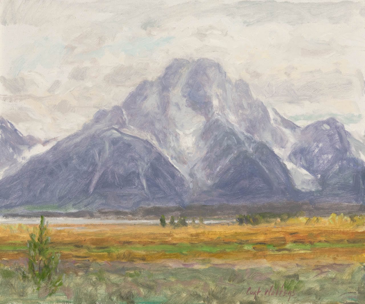 Debut of Spring: Mt Moran | 10” x 12” | Oil on Canvas Board | $5,500.00 Debut of Spring: Mt Moran | 10” x 12” | Oil on Canvas Board | $5,500.00
