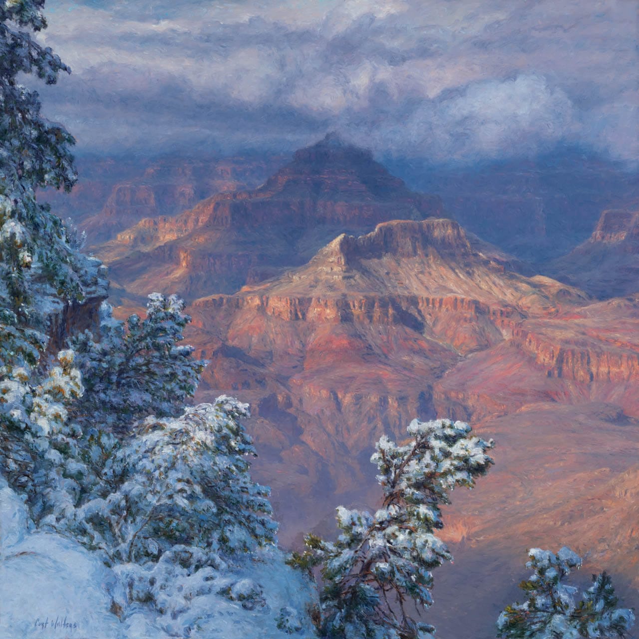 January Glaciation | 24” x 24” | Oil on Canvas Board | $28,500.00 January Glaciation | 24” x 24” | Oil on Canvas Board | $28,500.00