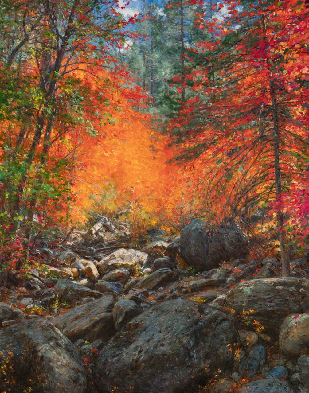 Lovely Day in Oak Creek Canyon | 28” x 22” | Oil on Canvas | $30,000.00 Lovely Day in Oak Creek Canyon | 28” x 22” | Oil on Canvas | $30,000.00